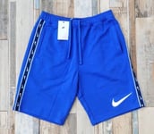 Nike Sportswear Repeat Shorts Mens Size Small - French Terry Retro Blue RRP £44