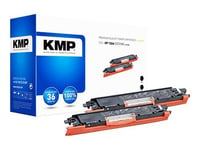 KMP DOUBLEPACK H-T148D - Pack de 2 - noir - compatible - cartouche de toner (alternative pour : HP 126A) - pour HP Color LaserJet Pro CP1025; LaserJet Pro MFP M175; TopShot LaserJet Pro M275
