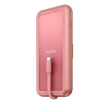 MOPHIE 6000mAh POWER BANK POWERSTATION PLUS W/ APPLE CABLE CHARGER - PINK