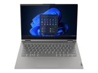 Lenovo ThinkBook 14s Yoga G3 IRU 21JG - Conception inclinable - Intel Core i5 - 1335U / jusqu'à 4.6 GHz - Win 11 Pro - Carte graphique Intel Iris Xe - 8 Go RAM - 256 Go SSD NVMe - 14" IPS écran tactile 1920 x 1080 (Full HD) - Wi-Fi 6 - double ton gris m