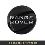 4 st 56 mm bilhjulnavkapsel emblem klistermärken i metall tillbehör för Land Rover Range Rover Evoque Velar Defender Discovery