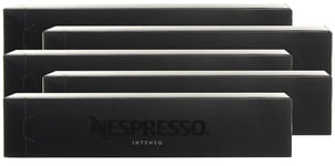 Nespresso Vertuo Coffee Machine Pods (Intenso - Intensity 9, 5 Boxes - 50 Pods)