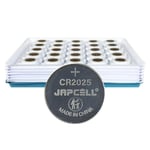 Japcell Batteri Litium CR2025 200 St JAPCELL CR2025-Batterier - st. 100048307