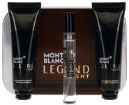 Legend Night By Mont Blanc For Men Set: EDP+ASB+Shower Gel (0.25+1.0+1.0)oz New