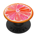 Cute Pink Grapefruit Design Tasty Summer Citrus on White PopSockets PopGrip: Swappable Grip for Phones & Tablets