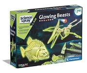 Clementoni - 19311 - Science & Play - Glowing Beasts - Scientific Toys 7 Years Old (Italian, English, French, German, Spanish, Dutch and Polish), Made In Italy