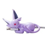 Tiny Sleepy Espeon Cable Bites Protector, Cute Animal Chewers Cord Saver, Wrap Prevents Wire Breakage and Provides Strain Relief for iphone/iPad, Headphones, Mobile Phones, Adapters, USB