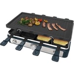 Appareil à raclette rectangulaire - LITTLE BALANCE - Maxi Grill & Cheese - 1400 W - 8 personnes - Meuuh / design poivre