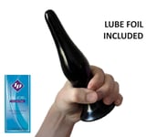 Large Tapered Butt Plug 6.5 Inch EASY TO INSERT LARGE Black Anal Toy