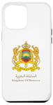 Coque pour iPhone 12 Pro Max Emblème doré du Royaume du Maroc | Drapeau marocain