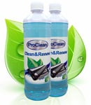 ProClean 2x900ml Shaver Cleaner Fluid Refill For Braun Clean And Renew Cartridge