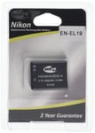 Inov8 Appareil Photo Numérique Batterie Lithium RC B Nikon EN EL19, ENEL19, EN-EL19, 600mAh 3.7V (Pack de 4)
