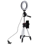 6.2in Dimmable LED Ring Light Photography Fill Light With Tripods And Mobile BGS