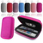 LOVE MY CASE Durable Hot Pink MP3 Player Case, Hard Clamshell Case, Earphone Case, Holder with Metal Carabiner Clip for Apple iPod Nano 7th Generation 16GB with Love My Case Cleaning Cloth