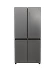 Hoover Hhcr3818Enpl Total No Frost American Fridge Freezer, E Rated - Inox
