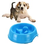 TUANTALL Slow Feeding Dog Bowl Dog Bowls To Slow Down Eating Cat Puzzle Feeders Puppy Food Wet Bowl Dog Bowls Non Slip Dog Bowls Medium Large Dog Bowl blue