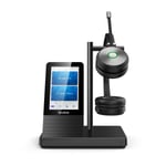 Yealink WH66 Dual UC Headset Trådlös Huvudband Kontor/callcenter USB Type-A Bluetooth Laddningsställ Svart