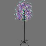NETTA 6FT LED Cherry Blossom Tree, Pre-Lit 300 Lights, Auto-Off Timer and 8 Lighting Modes, 3M Power Cable, Suitable for Indoor and Outdoor Use - Multi-Colour