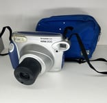 Fujifilm INSTAX 200 Large Wide Instant Film Camera Blue/Grey With Case - Working