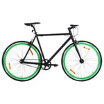 Fixed gear cykel svart och grön 700c 59 cm