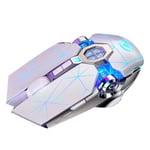 Ergonomisk Gamingmus (LED Belysning) Vit