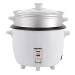 450W Rice Cooker & Steamer Keep Warm Function Automatic Steam Vegetables 1L