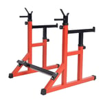 Weights Bench, Adjustable Benches Squat Rack Commercial Multifunctional Weightlifting Bed Red Squat Bench Press Rack Barbell Rack Fitness Equipment Benches ( Color : Orange , Size : 105*95*92cm )