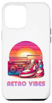 iPhone 14 Pro Max Retro Vibes Boombox and sneakers lovers for men women kids Case
