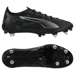 PUMA Ultra 5 Ultimate SG Eclipse - PUMA Svart/PUMA Silver/Blå - Soft Ground (SG), storlek 41
