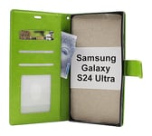 Crazy Horse Wallet Samsung Galaxy S24 Ultra 5G (SM-S928B/DS) (Grön)