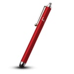 FOREFRONT CASES Universal Capacitive Stylus for Huawei Mediapad M5 Lite 10 | Rubber Tipped Metallic iOS Stylus Touch Pen | Scratch & Grease Preventive Kit | Styli - Red