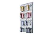 DURABLE KEY BOARD - nyckelskåp - 24 krokar - grå