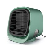 Refroidisseur d'air portable 5 en 1 Mini rafraîchisseur d'évaporation, climatiseur avec veilleuse LED et purificateur, rafraîchisseur d'air personnel avec USB pour la maison et le bureau