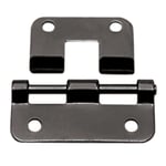 2 x black lift off hinges with fixing screws