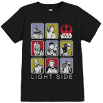 Star Wars The Last Jedi Light Side Kids' Black T-Shirt - 9 - 10 Years
