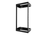 Startech Startech.com Väggmonterat Kraftigt 21u-nätverksrack Med 2 Stolpar, 19-tums Serverrack Med Öppen Ram Och Justerbart Djup, Väggmonterat Datarack För It/av/patchpanel/datorutrustning - Korgmuttrar Och Skruvar Ingår