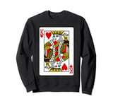 King of Hearts Playing Card Sweatshirt