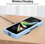 Galaxy Z Fold 5 Mobilskal Magsafe Skin-touch PC Slim - Babyblå