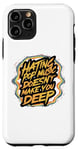 Coque pour iPhone 11 Pro Détester la musique pop ne fait pas de vous un mème emblématique de Deep Y2K