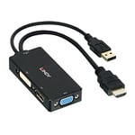 LINDY 38182 Convertisseur HDMI vers DP/DVI/VGA