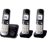 Panasonic KXTG6823 Triple Cordless Phone Answer Machine 3 Handset Telephone