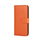 Skalo Plånboksfodral Äkta Skinn iPhone 11 Pro Max - Orange