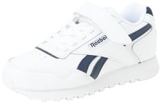 Reebok Boy's Royal Glide Sneaker, Ftwwht Vecnav Ftwwht, 10 UK Child