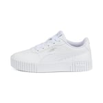 PUMA Carina 2.0 PS Sneaker, White White Silver, 10 UK