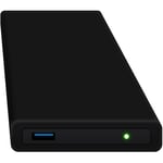 HipDisk Disque Dur Externe 2,5 Pouces USB 3.0 en Aluminium avec Coque de Protection en Silicone pour Disque Dur SATA et SSD Antichoc imperméable 1 to HDD Noir