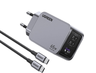 UGREEN Nexode Pro 65W 3-Ports GaN-laddare inklusive 100W USB-C kabel