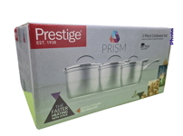 Prestige Saucepan Set With Lid Non Stick Aluminium Silver 14/16/18cm Set of 3