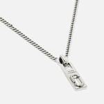 Marc Jacobs J-Marc Zipper Silver-Plated Necklace