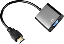 Adaptateur HDMI vers VGA,HDMI vers VGA Convertisseur pour Ordinateur,Bureau,Ordinateur Portable,PC,Moniteur,Projecteur,HDTV,Xbox,PS5,PS4