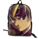 Kimi-Shop The Seven Deadly Sins-Meliodas Anime Cartoon Cosplay Canvas Shoulder Bag Backpack Cool Lightweight Travel Daypacks School Backpack Laptop Backpack